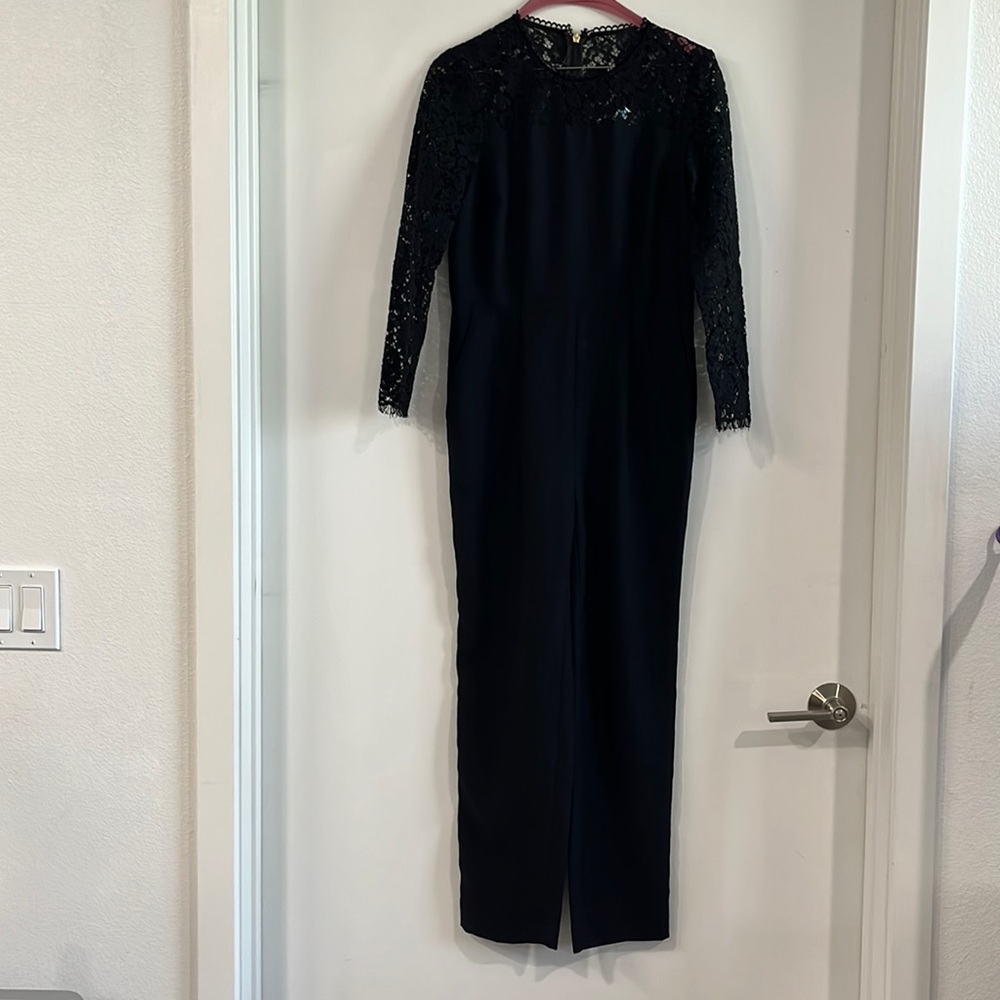 Elegant black, lace sleeve jumpsuit. Worn a few times.